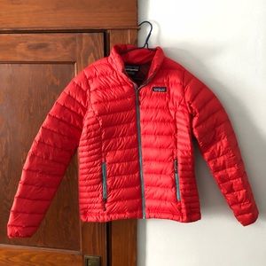 Red and blue Patagonia Down Jacket